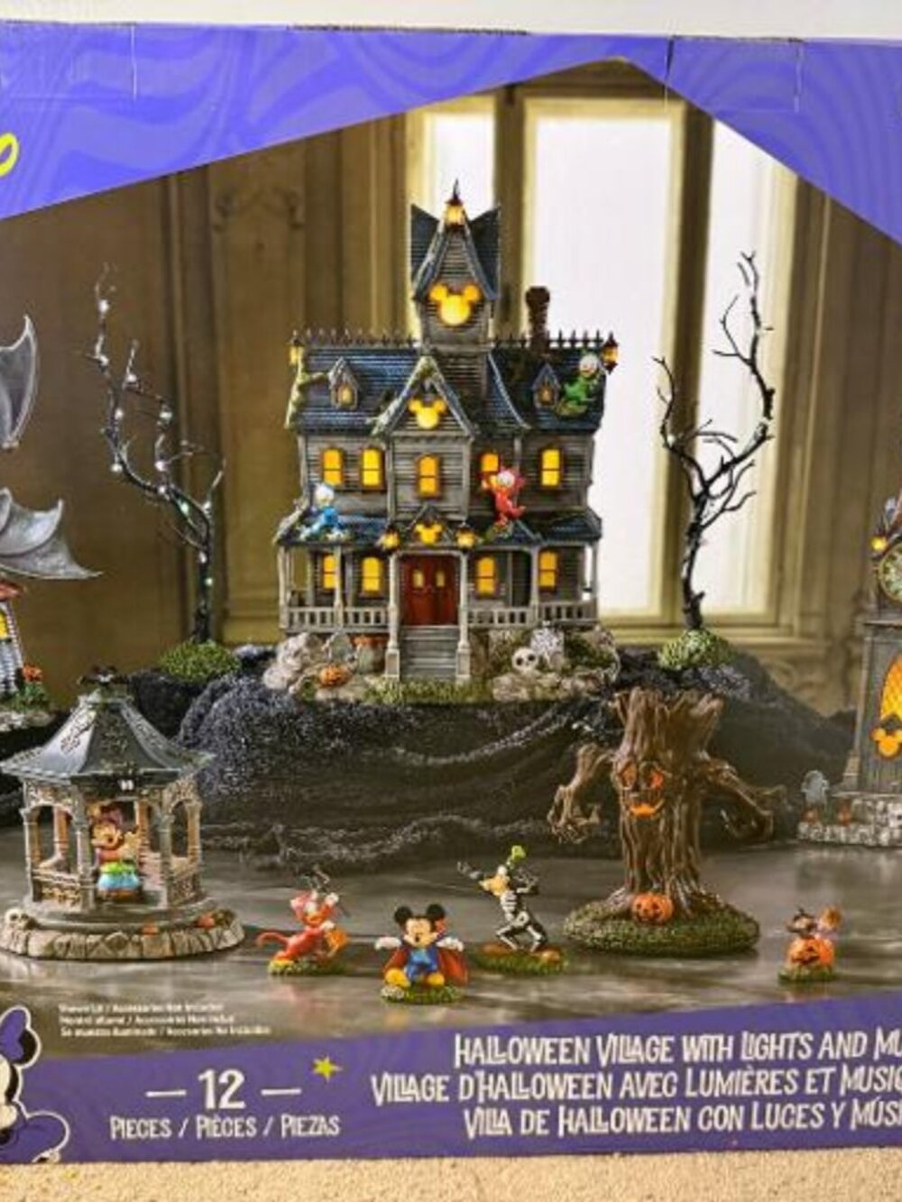 New Disney Halloween Village, 12-piece Set